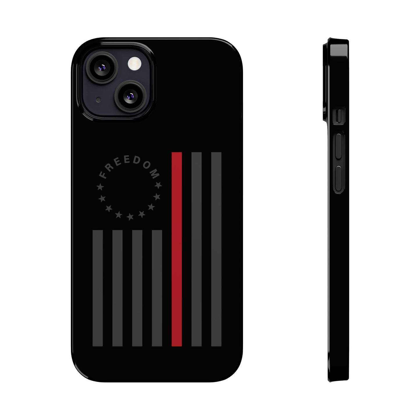 Freedom Collection - (Thin Red Line) - iPhone Cases