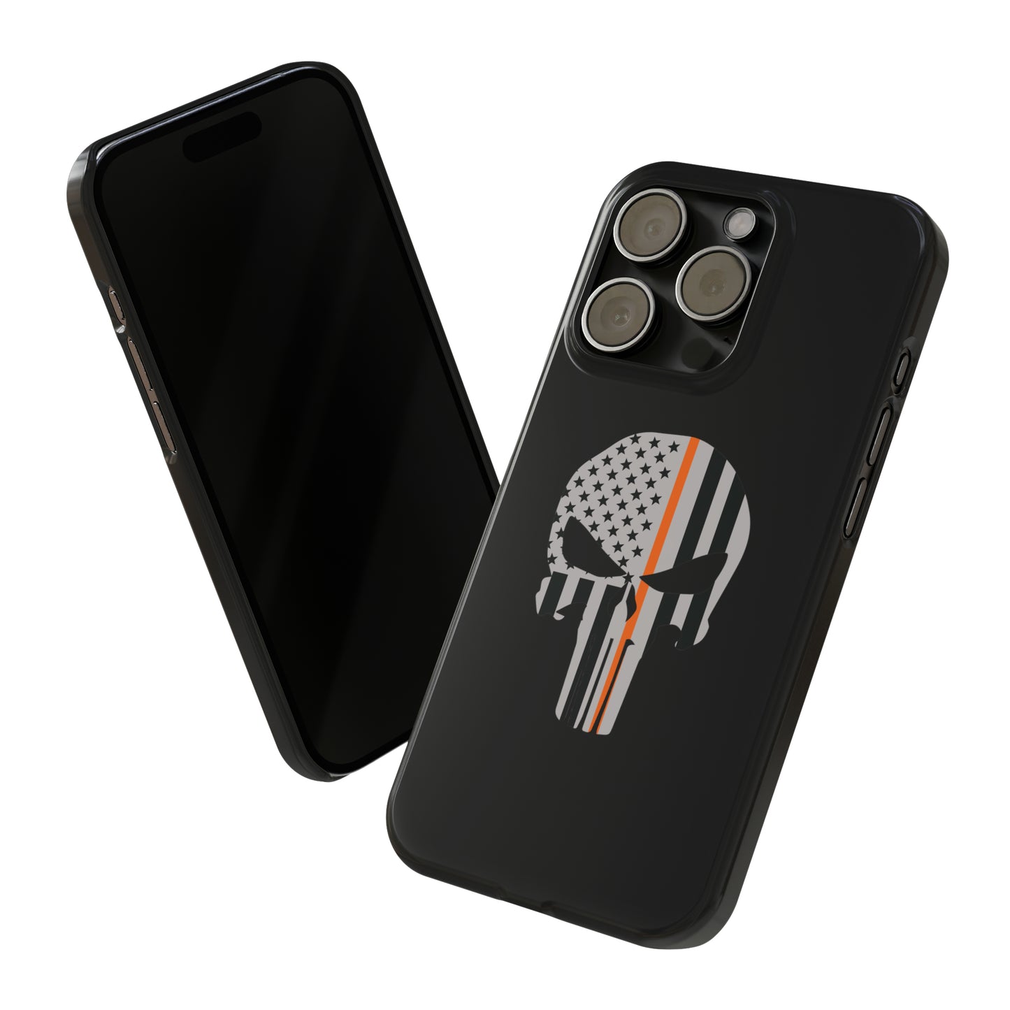 American Punisher Collection (Thin Orange Line) - iPhone Cases