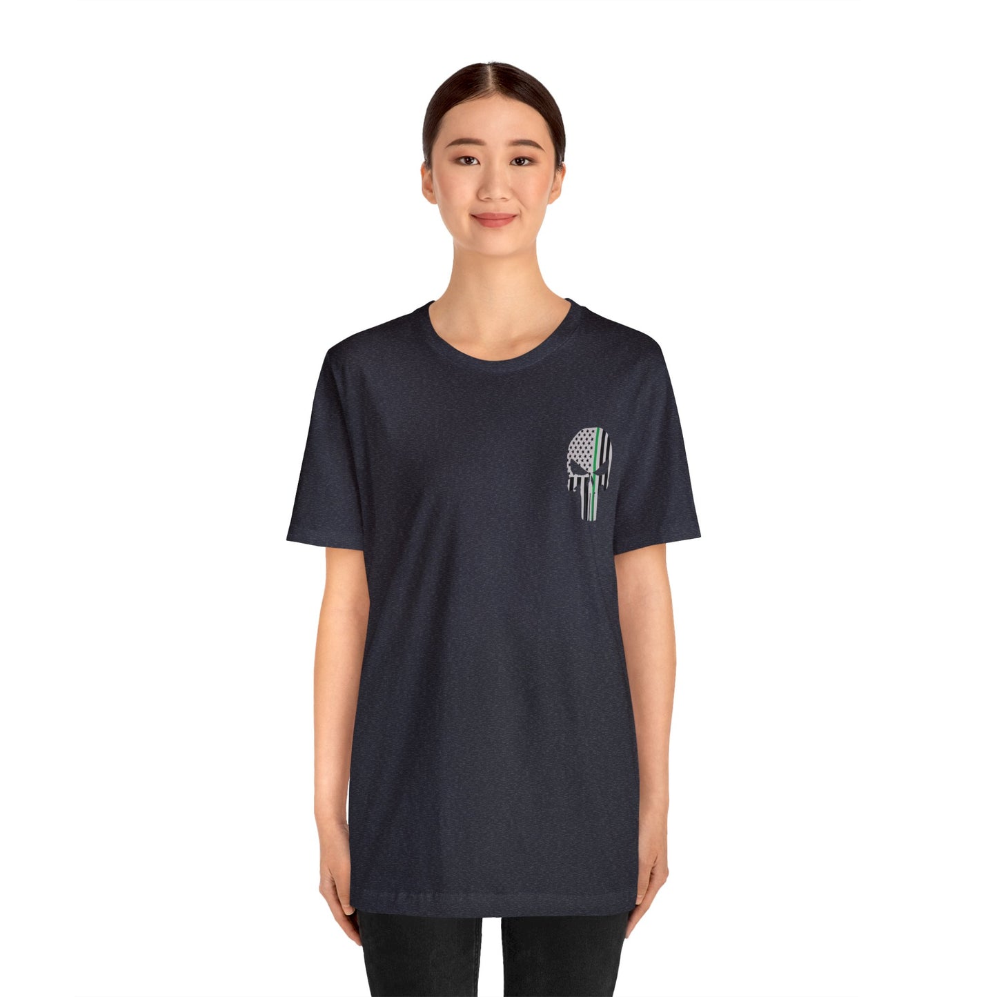 American Punisher Collection (Thin Green Line) - Unisex Fuser T-shirt