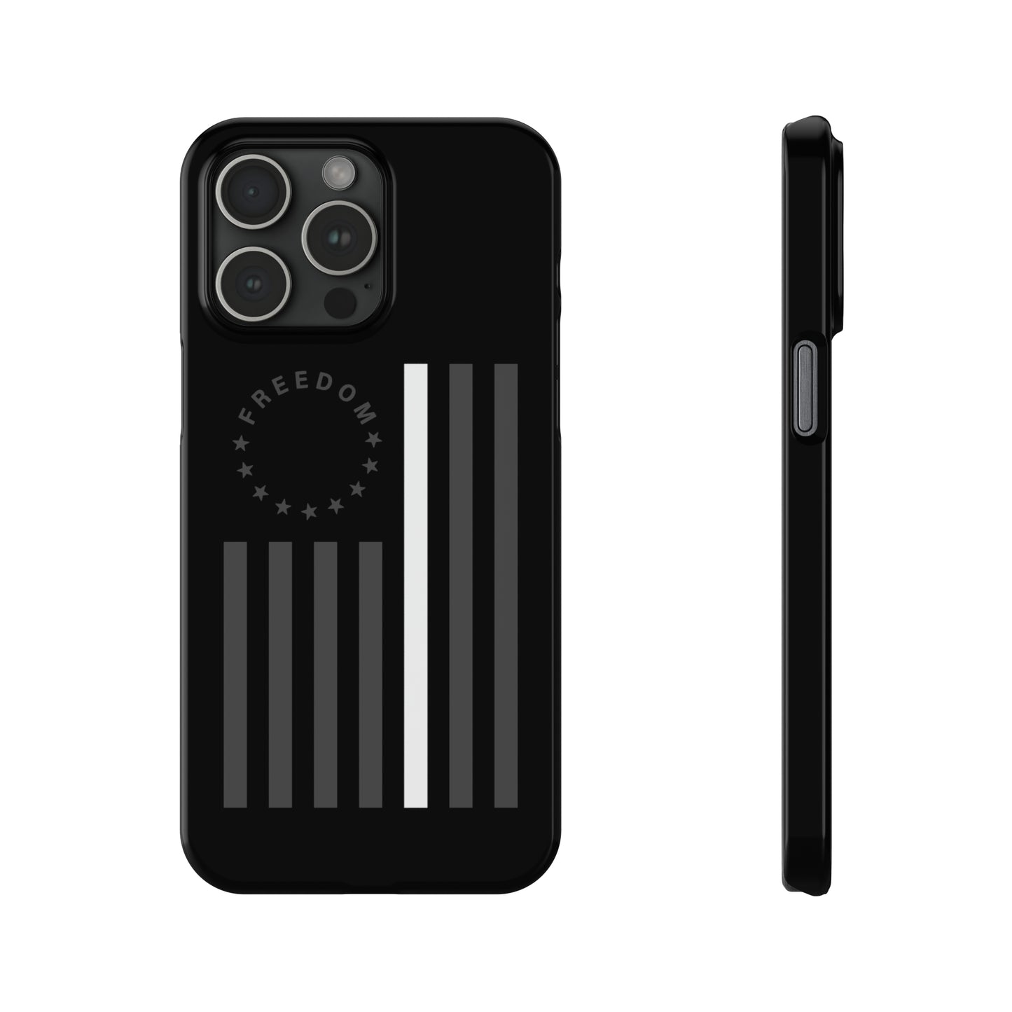 Freedom Collection - (Thin White Line) - iPhone Cases