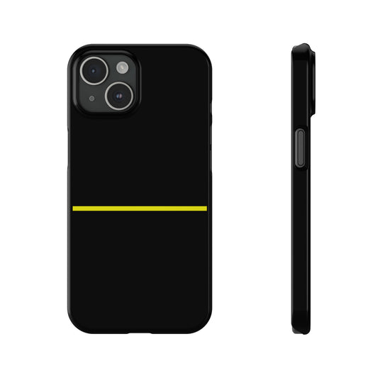 Thin Line Collection (Thin Yellow Line) - iPhone Cases