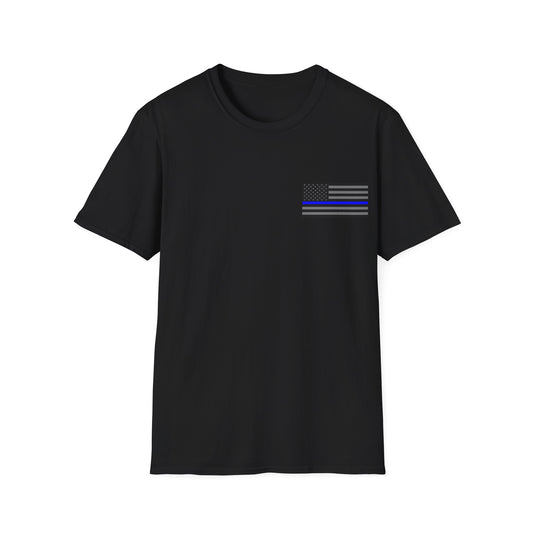 Never Forget Collection (Thin Blue Line) - Unisex Softstyle T-Shirt