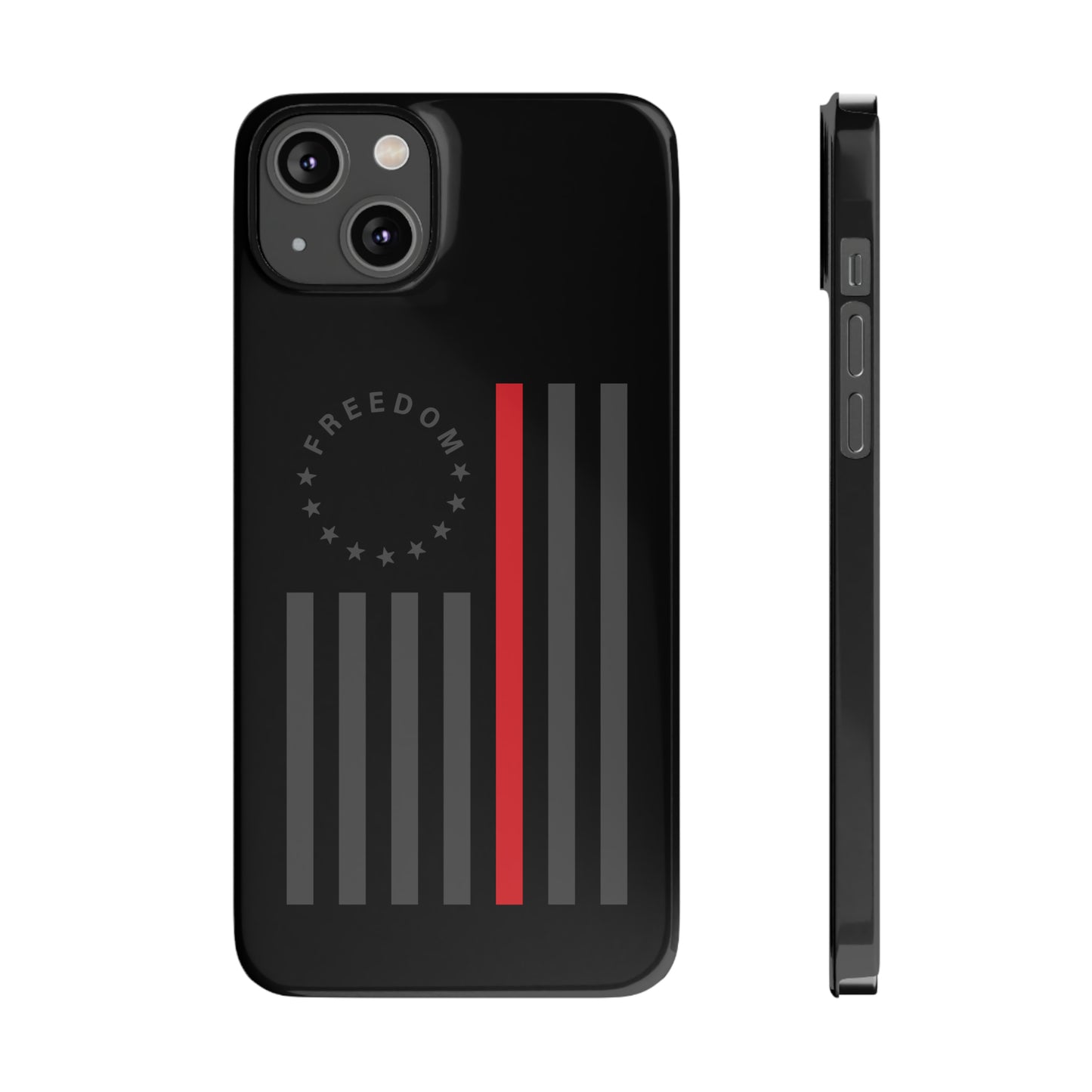 Freedom Collection - (Thin Red Line) - iPhone Cases