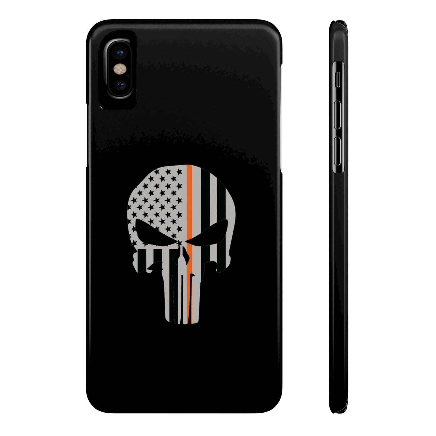 American Punisher Collection (Thin Orange Line) - iPhone Cases