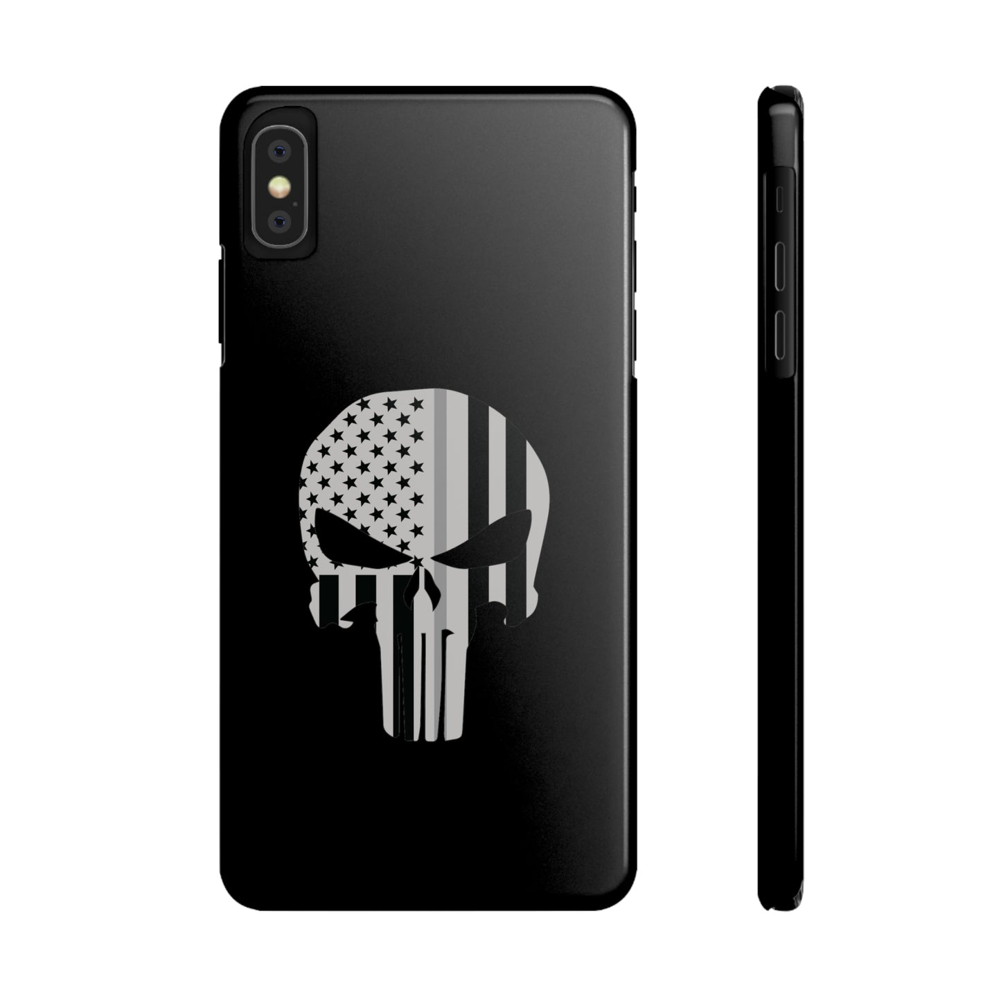 American Punisher Collection (Thin Silver Line) - iPhone Cases