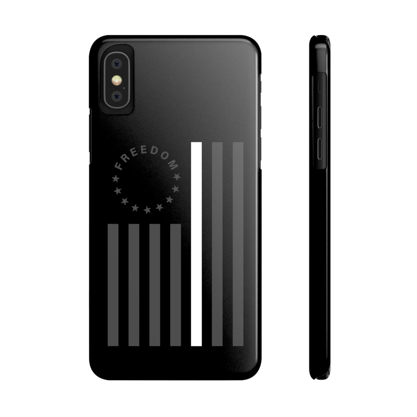 Freedom Collection - (Thin White Line) - iPhone Cases