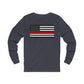 Standard Collection (Thin Red Line) - Unisex Jersey Long Sleeve Tee