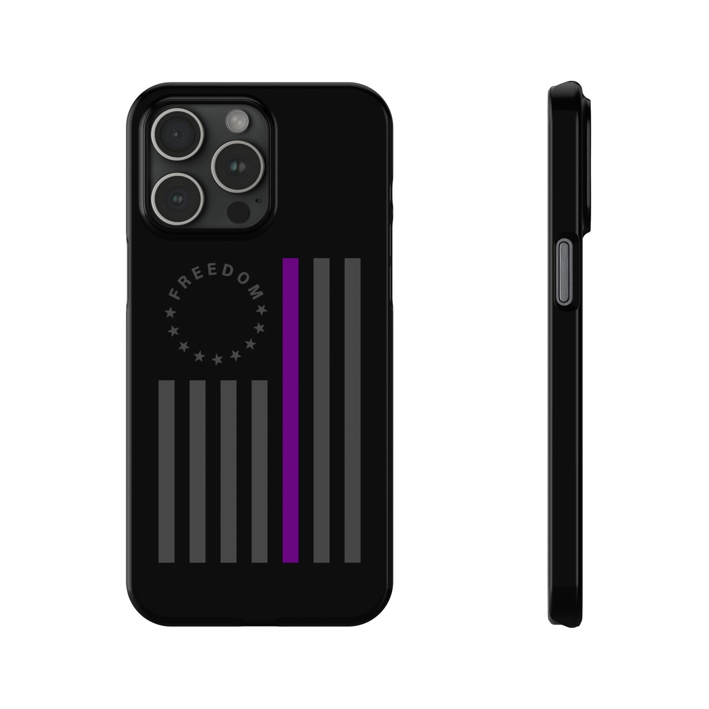 Freedom Collection - (Thin Purple Line) - iPhone Cases