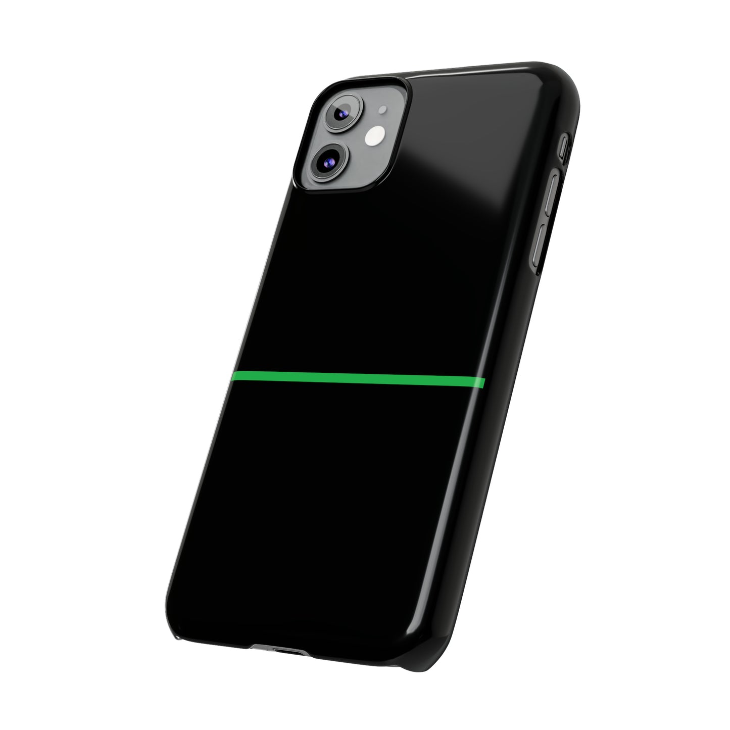 Thin Line Collection (Thin Green Line) - iPhone Cases