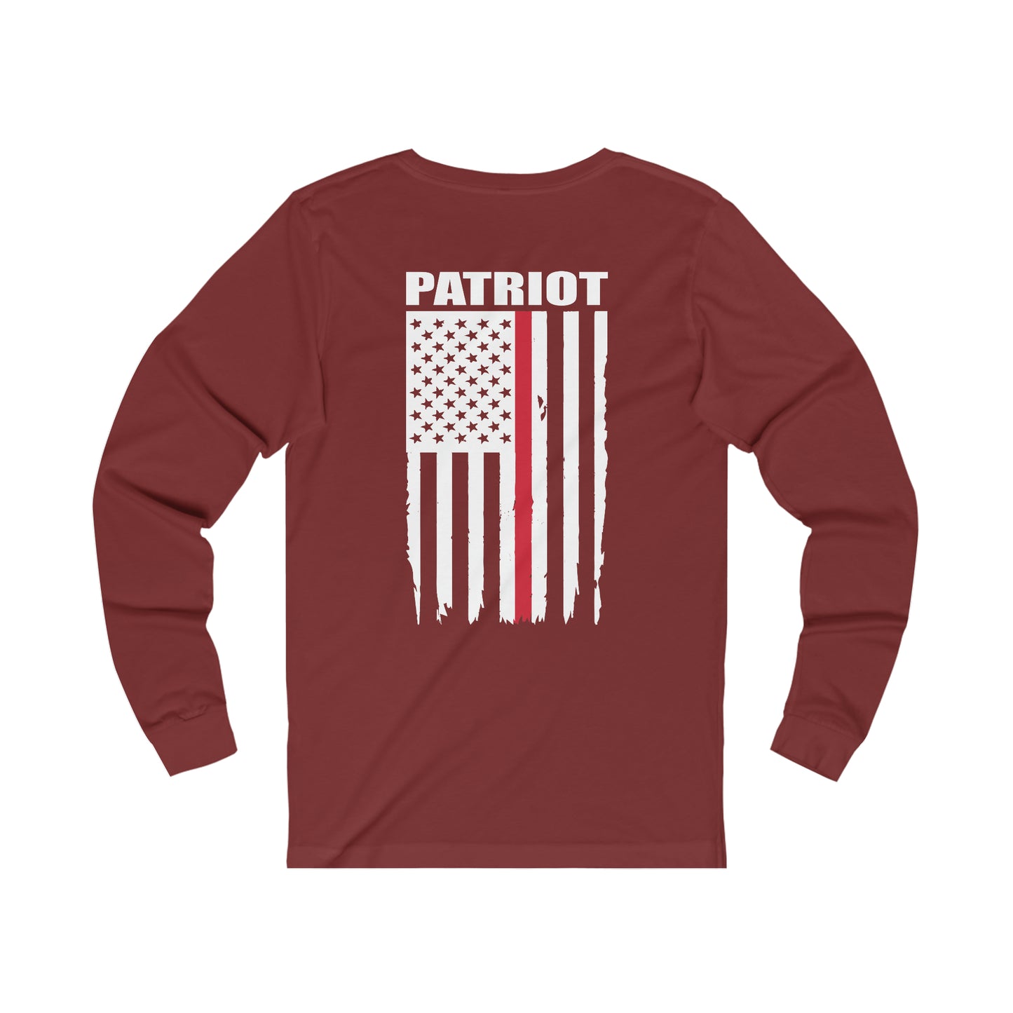 Patriot Collection (Thin Red Line) - Unisex Jersey Long Sleeve Tee