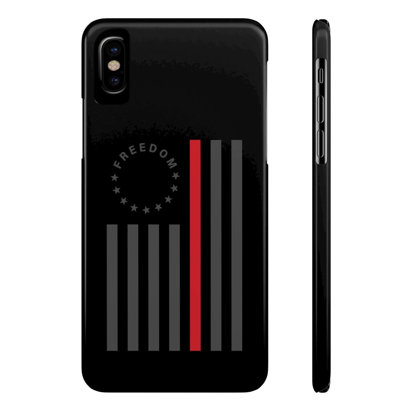 Freedom Collection - (Thin Red Line) - iPhone Cases