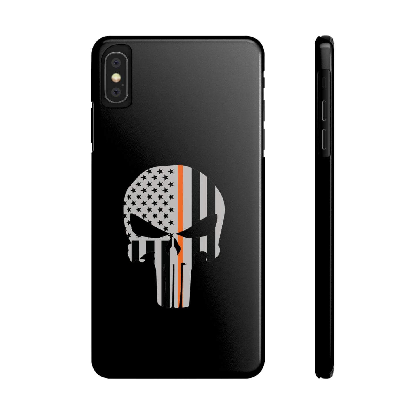 American Punisher Collection (Thin Orange Line) - iPhone Cases