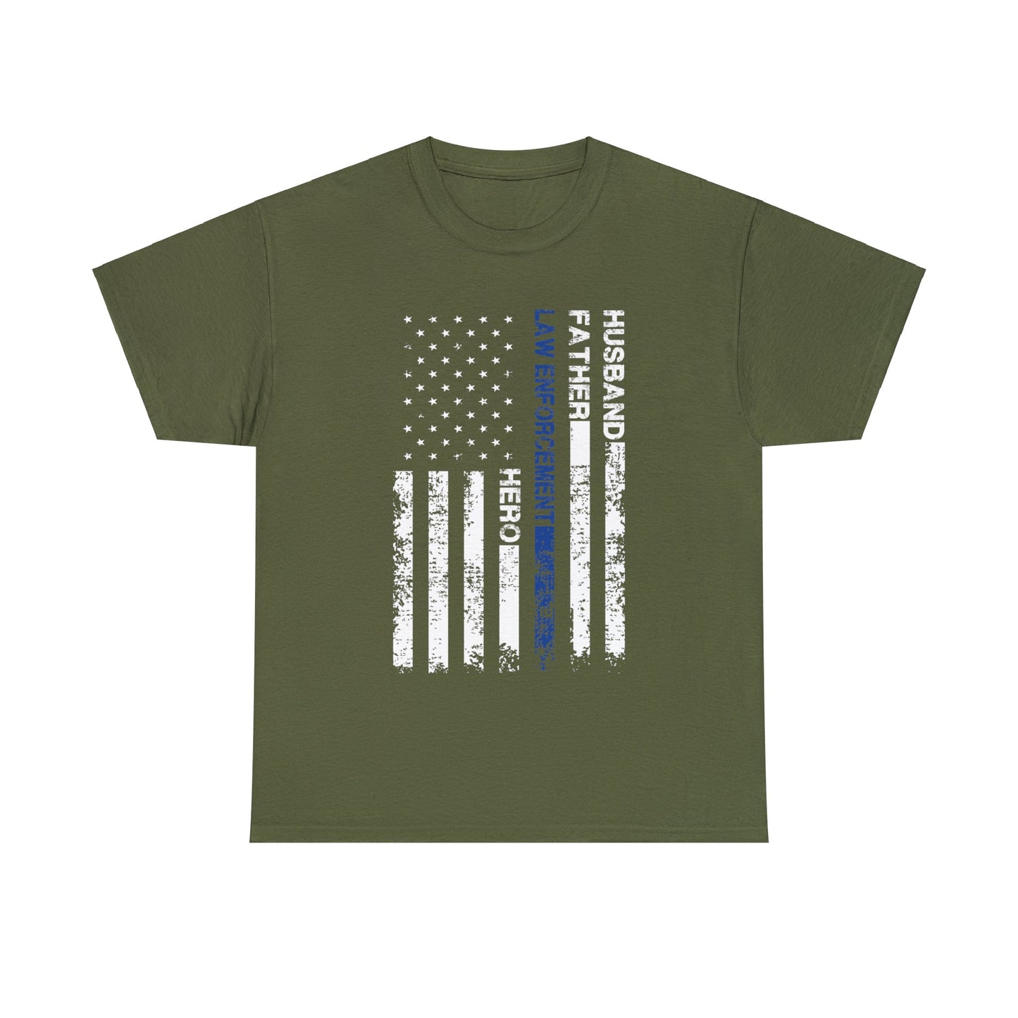 Unisex Heavy Cotton Tee - Thin Blue Line