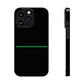 Thin Line Collection (Thin Green Line) - iPhone Cases