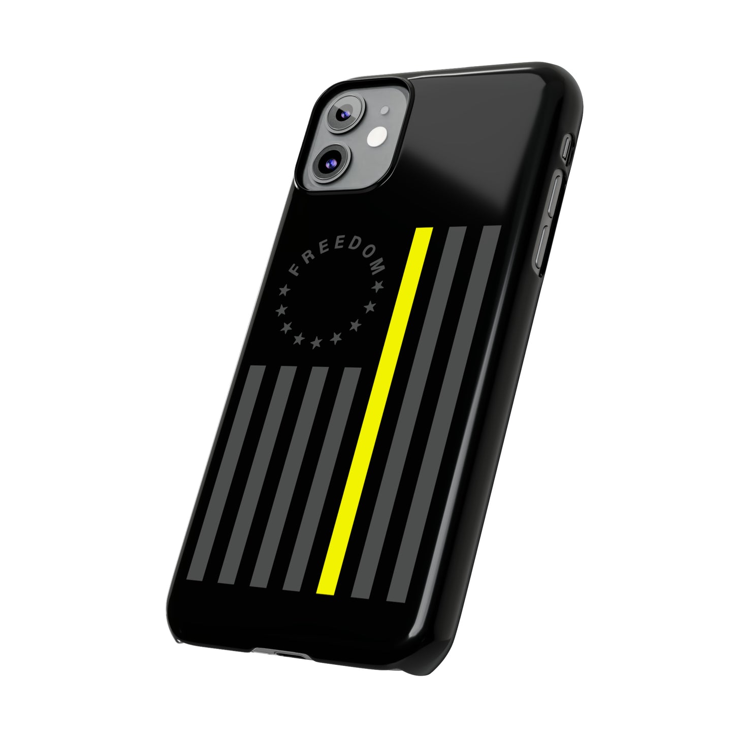 Freedom Collection - (Thin Yellow Line) - iPhone Cases