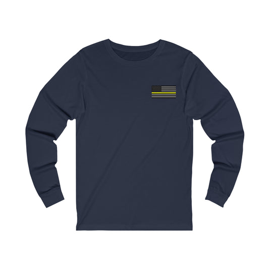 Never Forget Collection (Thin Yellow Line) - Unisex Jersey Long Sleeve Tee