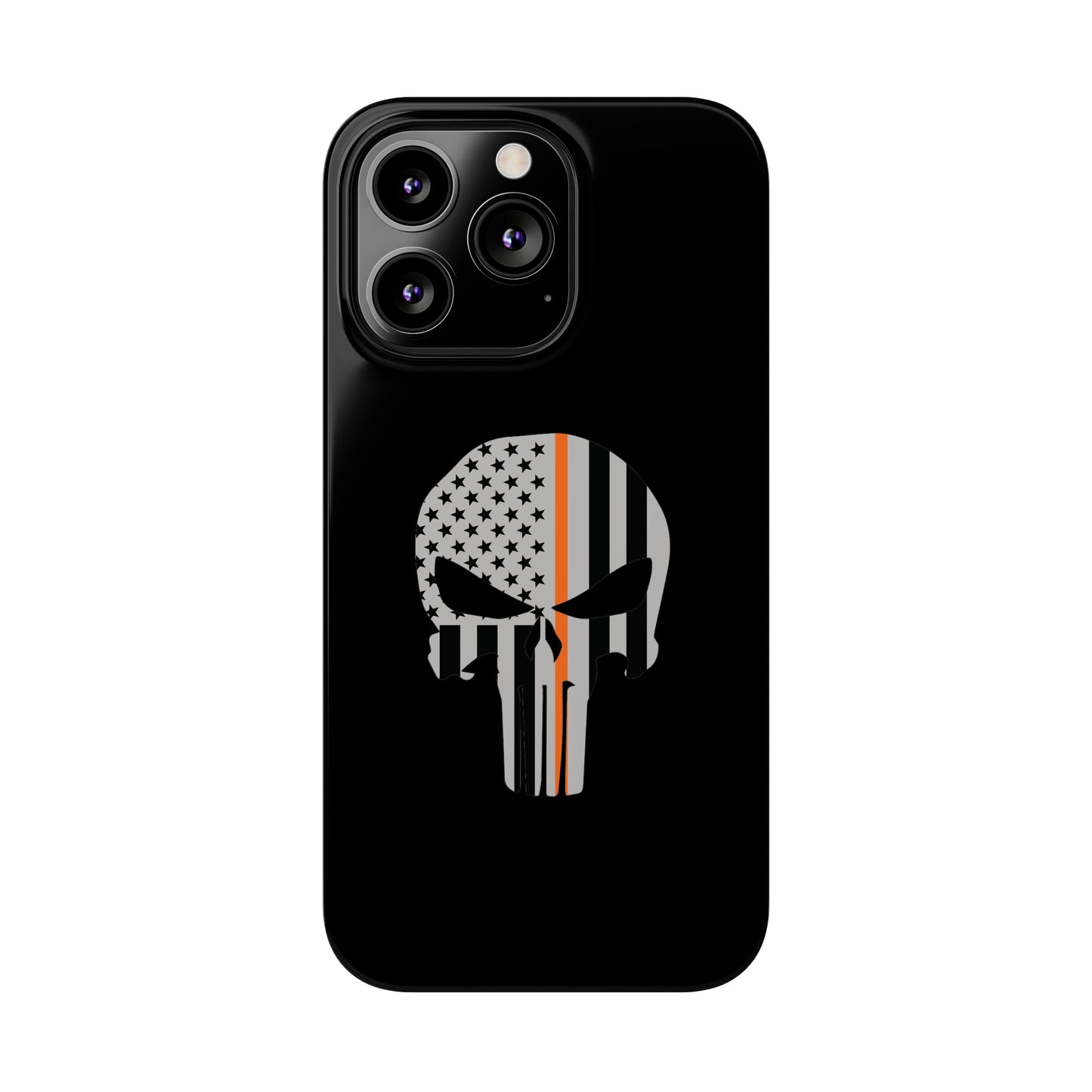 American Punisher Collection (Thin Orange Line) - iPhone Cases