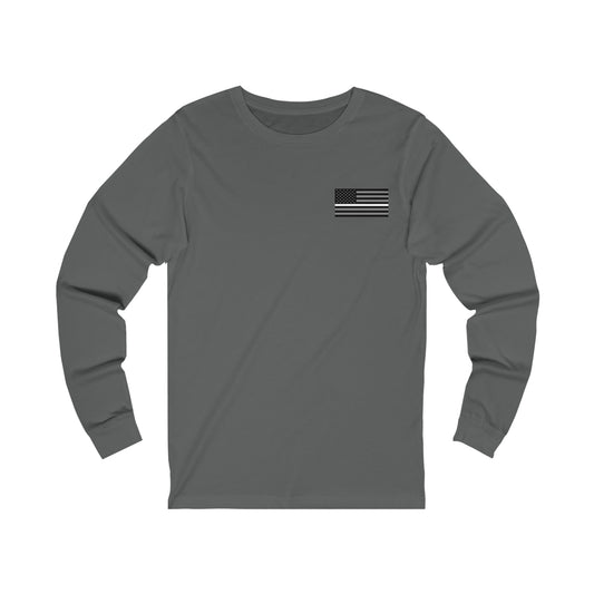 Never Forget Collection (Thin White Line) - Unisex Jersey Long Sleeve Tee