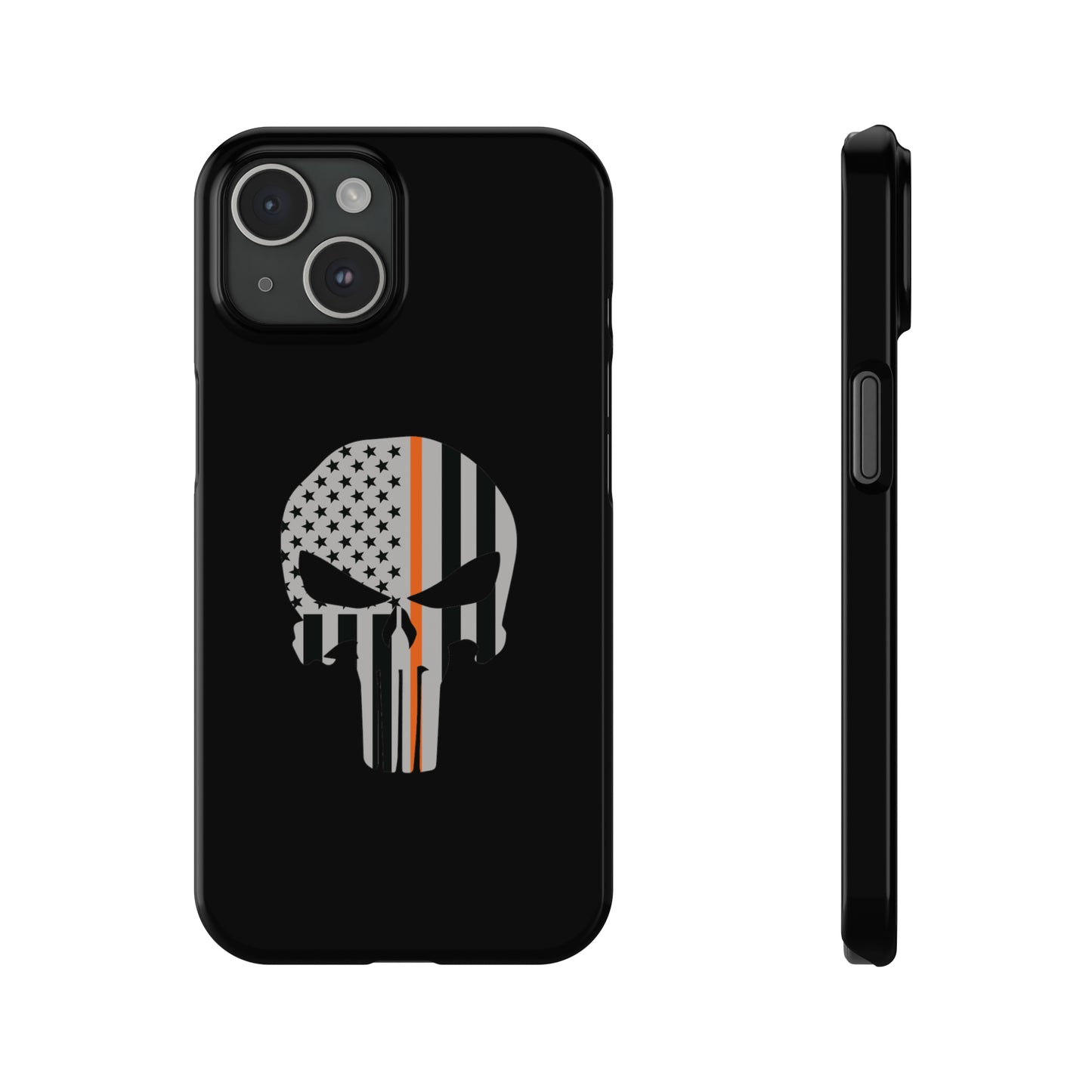 American Punisher Collection (Thin Orange Line) - iPhone Cases