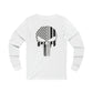 American Punisher Collection (Thin Silver Line) - Unisex Jersey Long Sleeve Tee