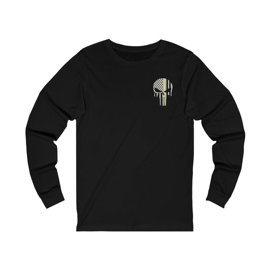 American Punisher Collection (Thin Yellow Line) - Unisex Jersey Long Sleeve Tee