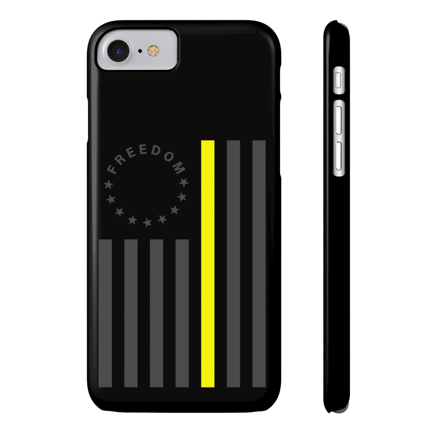 Freedom Collection - (Thin Yellow Line) - iPhone Cases