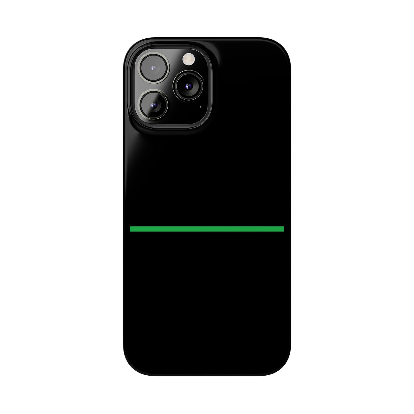 Thin Line Collection (Thin Green Line) - iPhone Cases