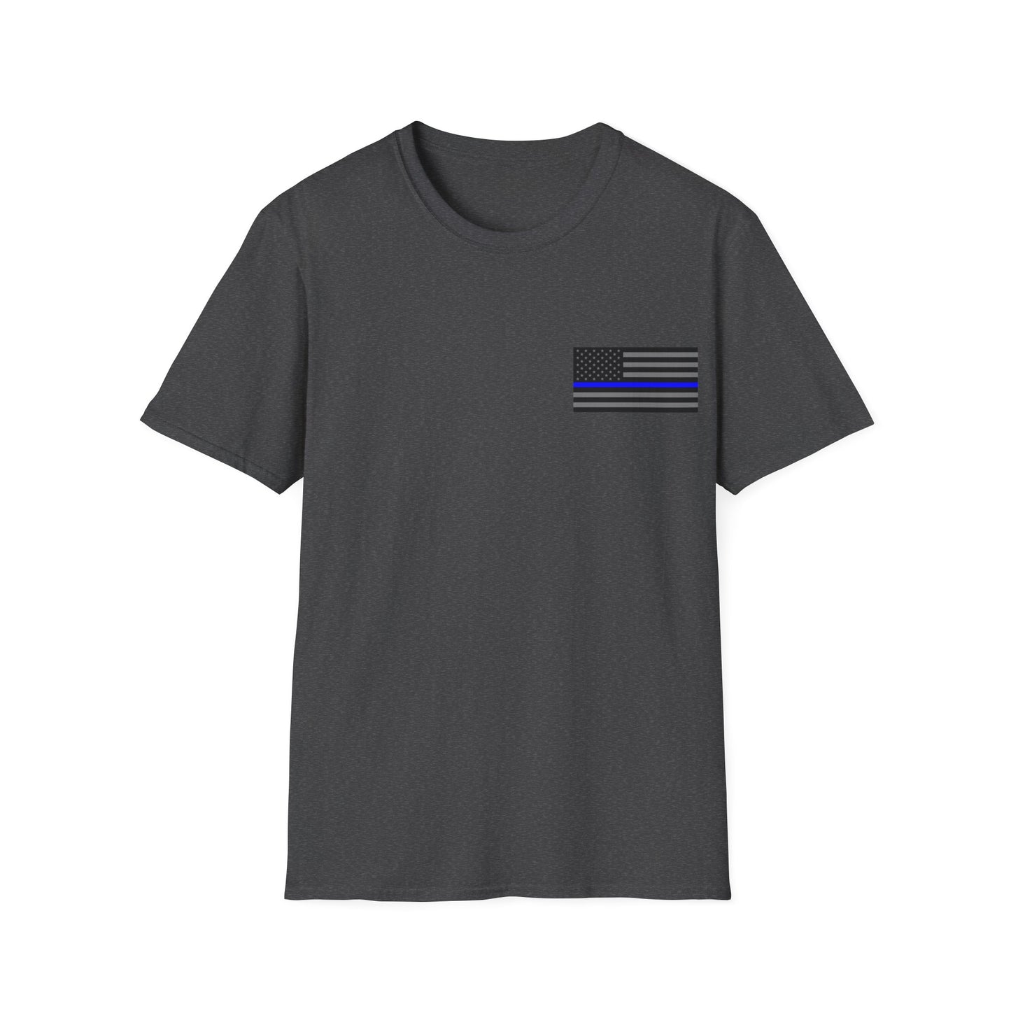 Never Forget Collection (Thin Blue Line) - Unisex Softstyle T-Shirt