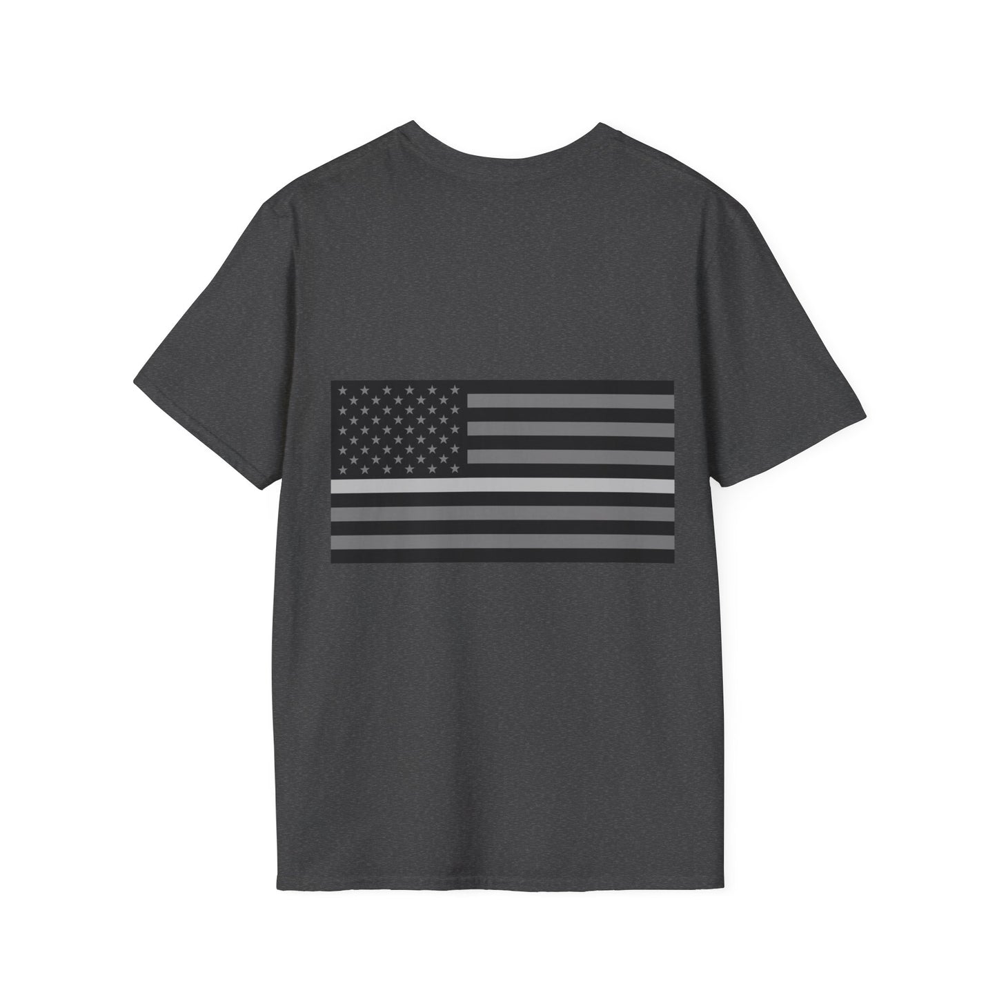 Never Forget Collection (Thin White Line) - Unisex Softstyle T-Shirt