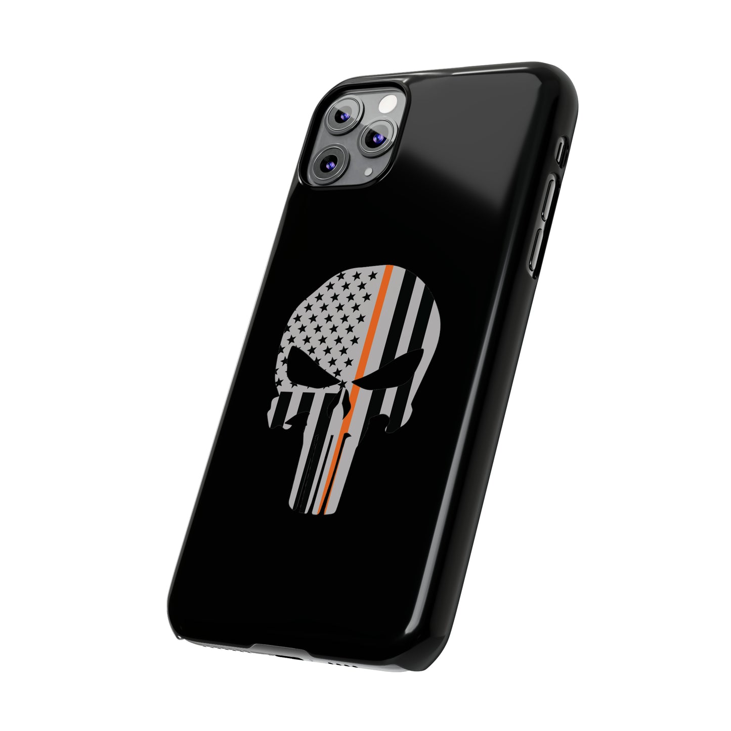 American Punisher Collection (Thin Orange Line) - iPhone Cases