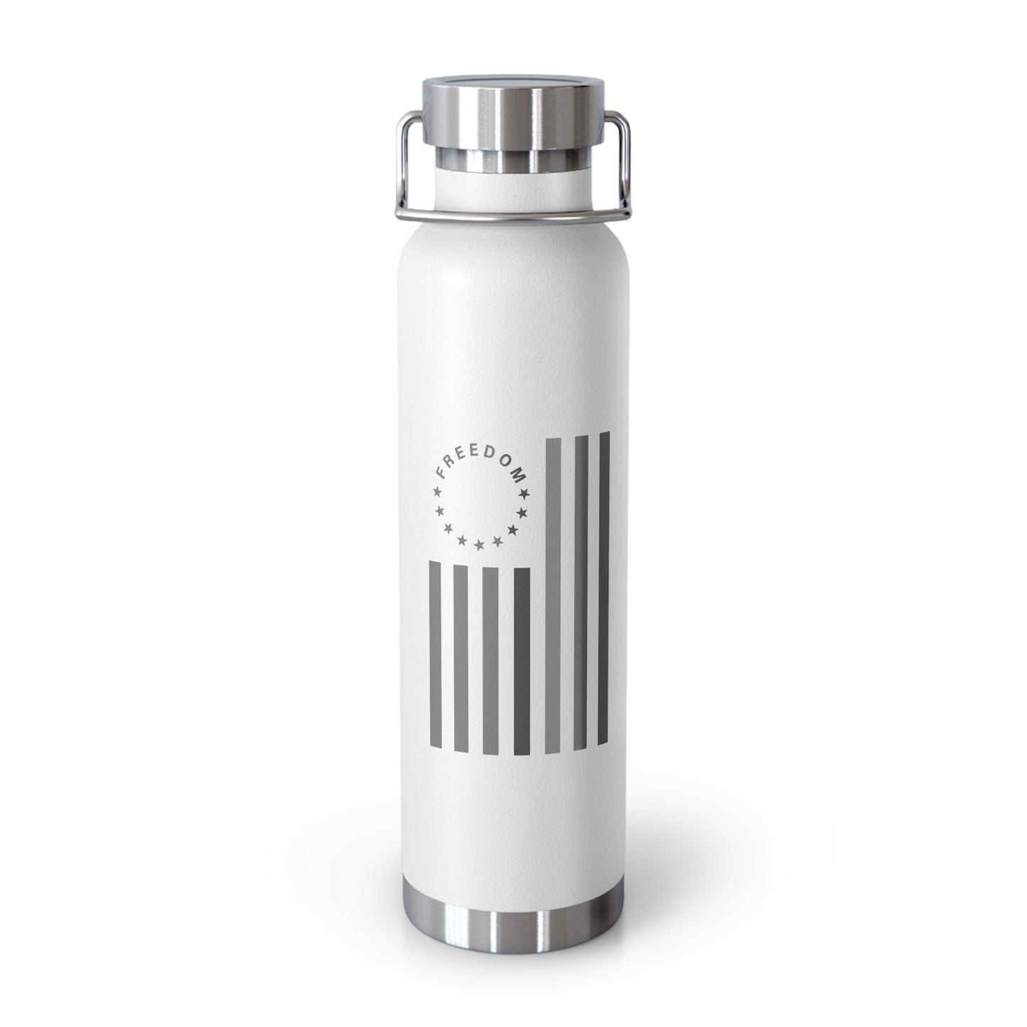 Freedom Collection (Thin Silver Line) - 22oz Vacuum Insulated Bottle