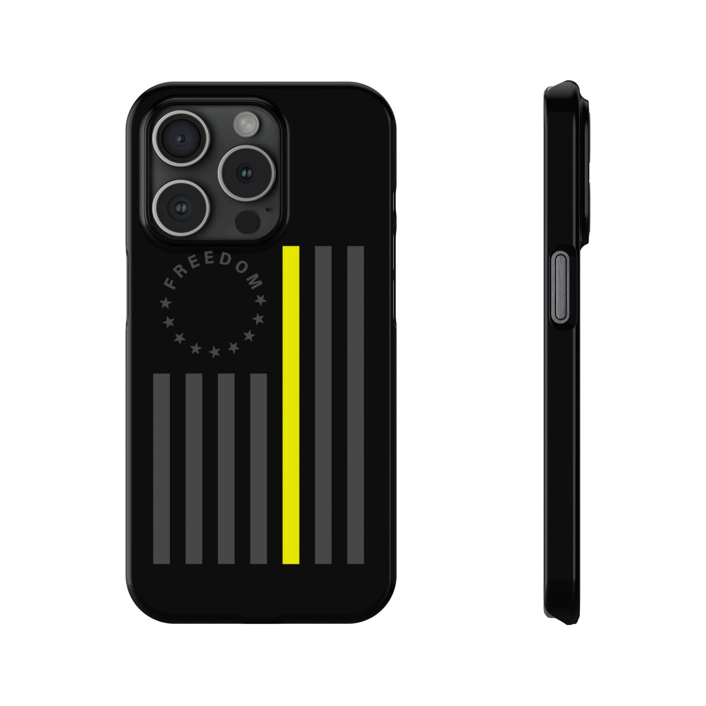 Freedom Collection - (Thin Yellow Line) - iPhone Cases