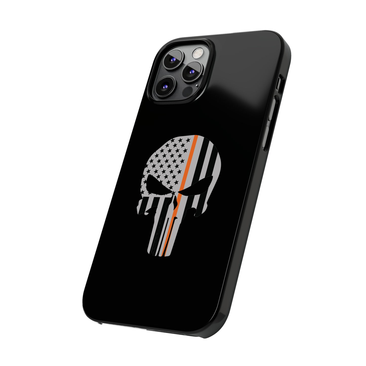 American Punisher Collection (Thin Orange Line) - iPhone Cases