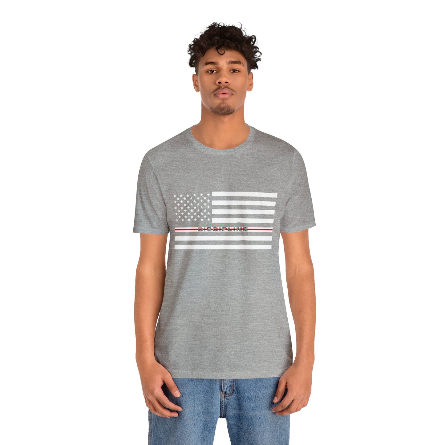 Classic Collection - Thin Red & White Line (Discipline) - Unisex Jersey Short Sleeve Tee