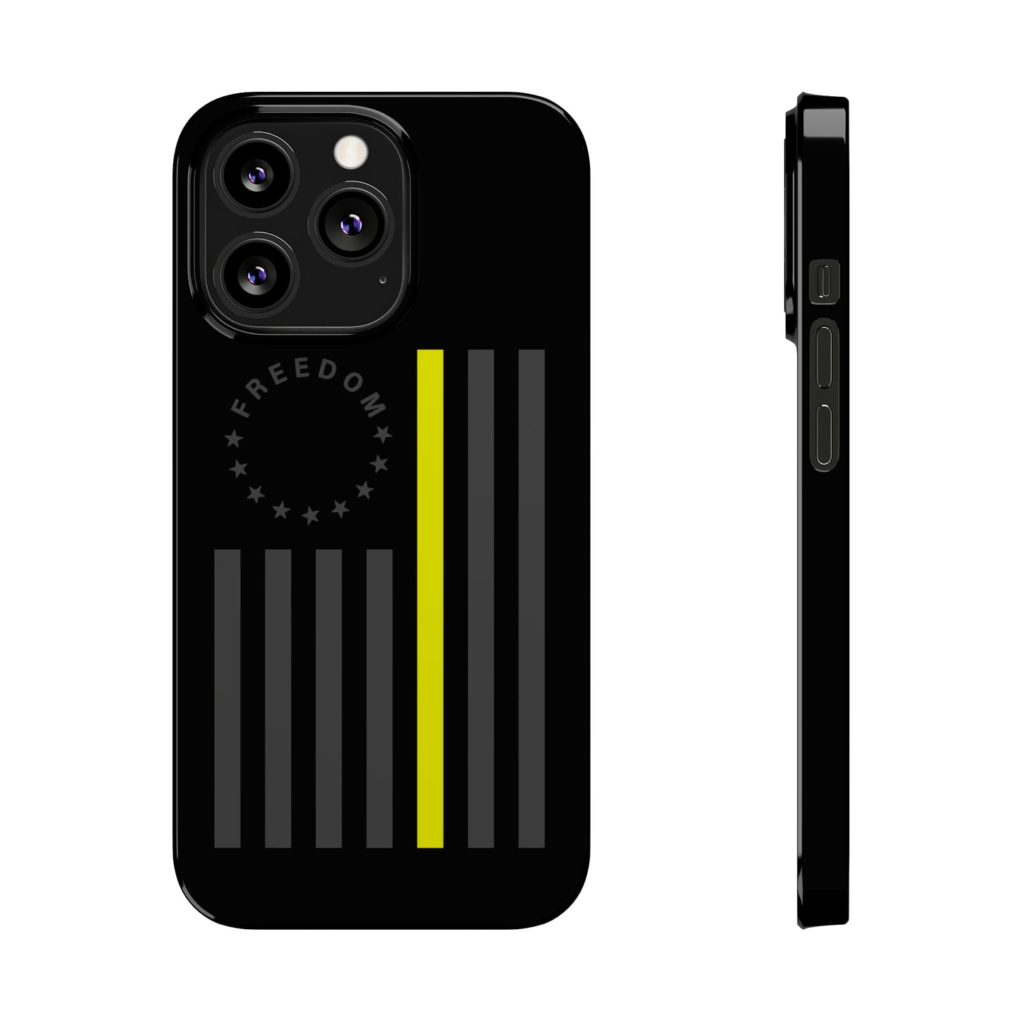 Freedom Collection - (Thin Yellow Line) - iPhone Cases