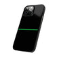 Thin Line Collection (Thin Green Line) - iPhone Cases