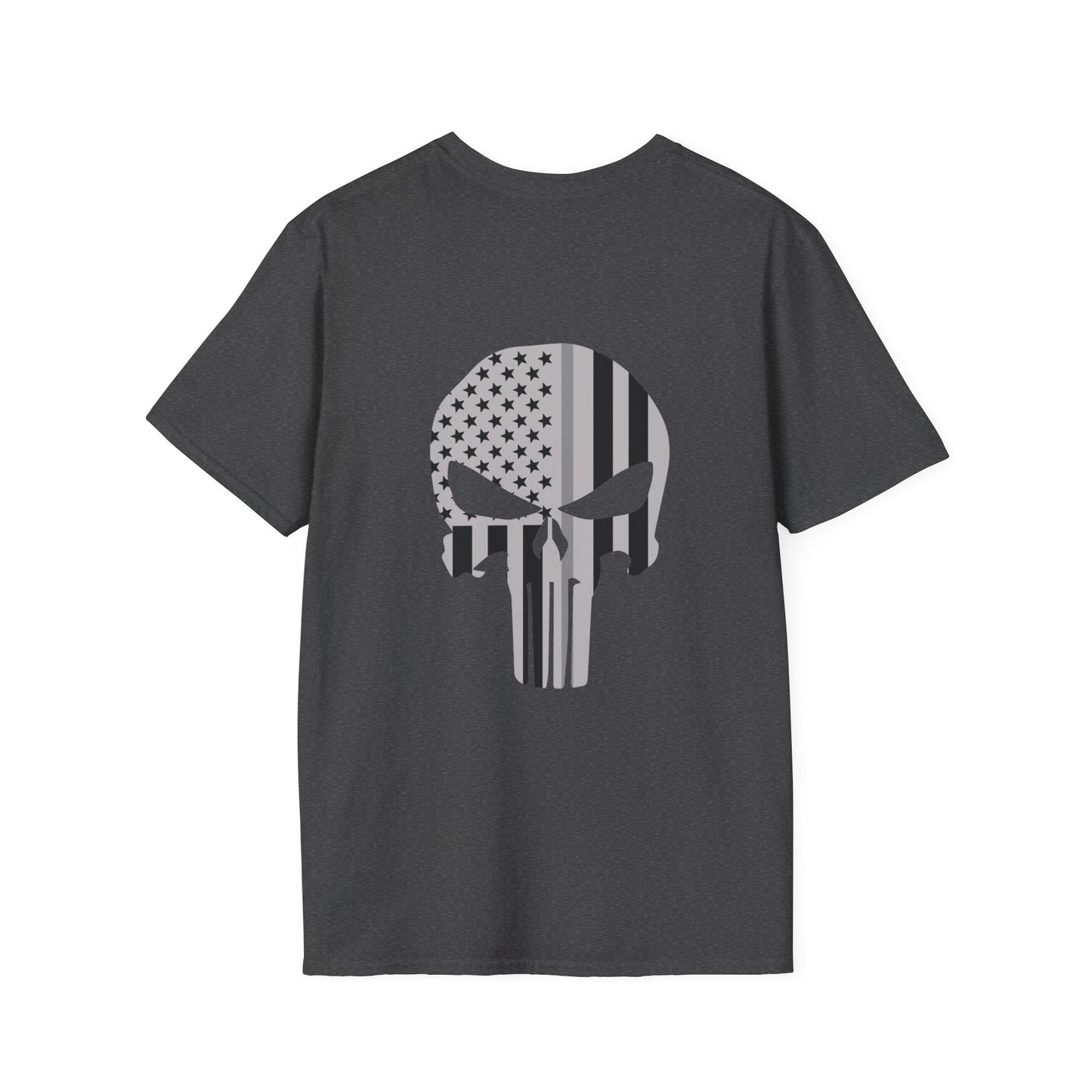 American Punisher Collection (Thin Silver Line) - Unisex Softstyle T-Shirt