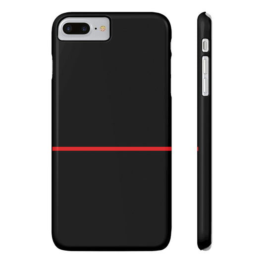 Thin Line Collection (Thin Red Line) - iPhone Cases