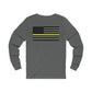 Never Forget Collection (Thin Yellow Line) - Unisex Jersey Long Sleeve Tee