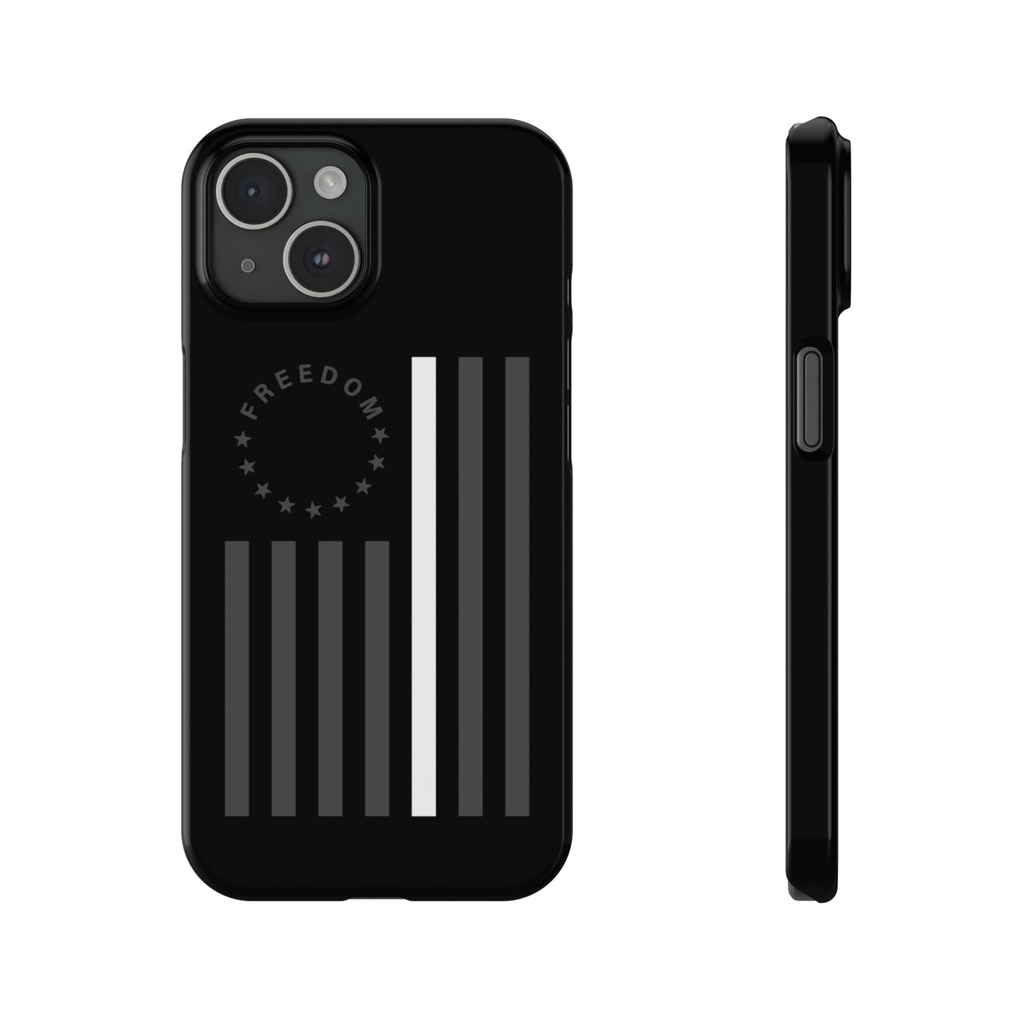 Freedom Collection - (Thin White Line) - iPhone Cases