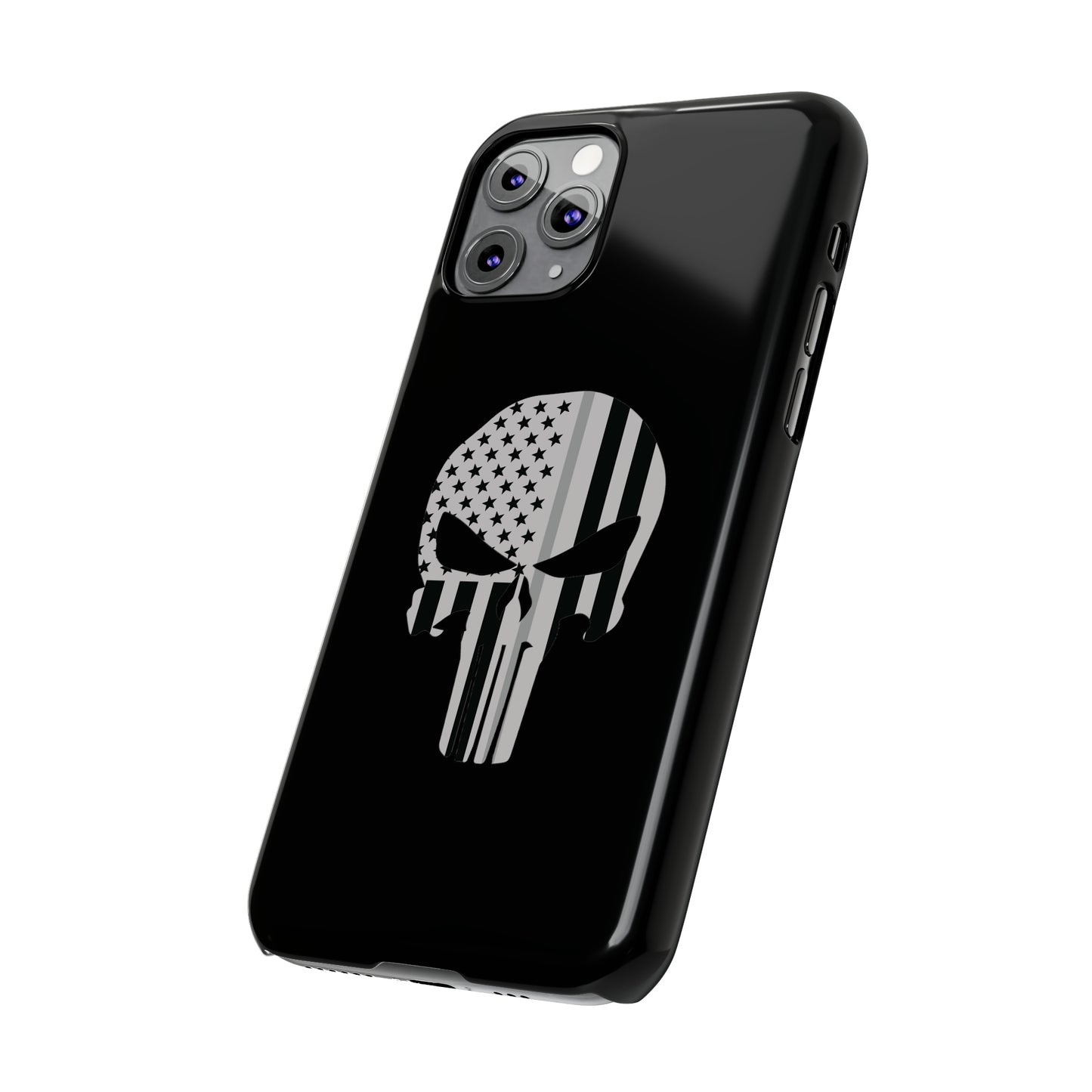 American Punisher Collection (Thin Silver Line) - iPhone Cases