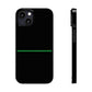 Thin Line Collection (Thin Green Line) - iPhone Cases