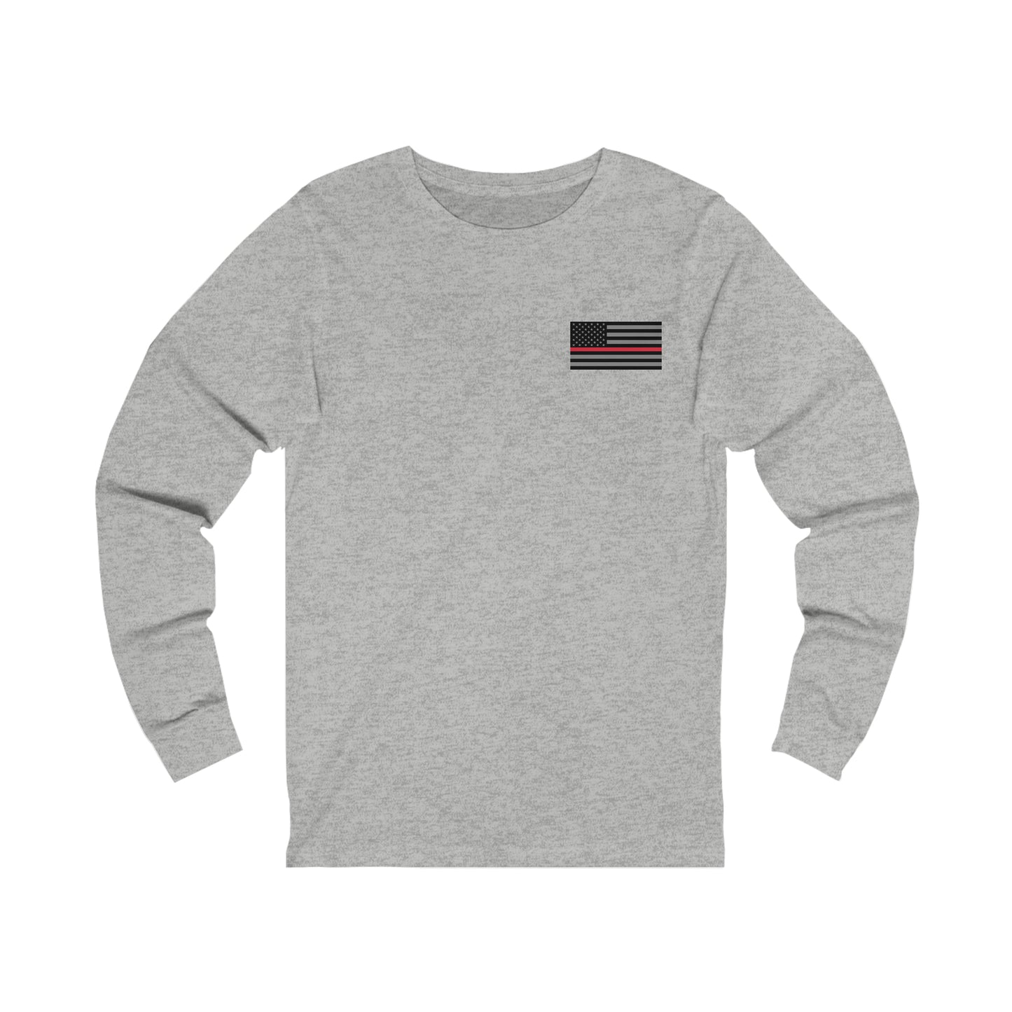 Never Forget Collection (Thin Red Line) - Unisex Jersey Long Sleeve Tee