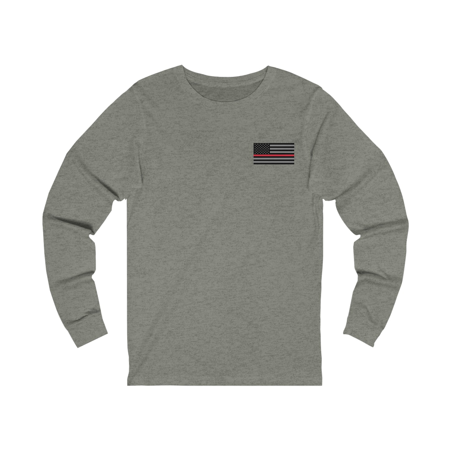 Never Forget Collection (Thin Red Line) - Unisex Jersey Long Sleeve Tee