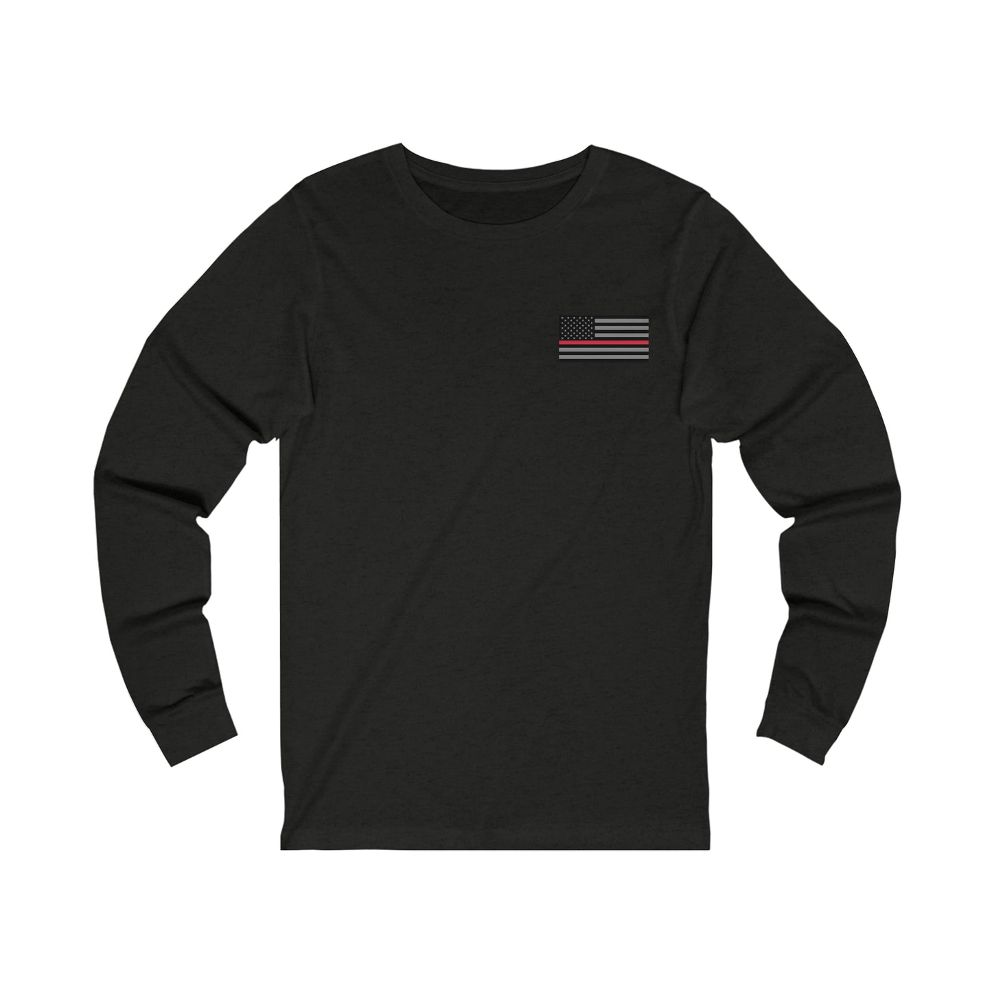 Never Forget Collection (Thin Red Line) - Unisex Jersey Long Sleeve Tee