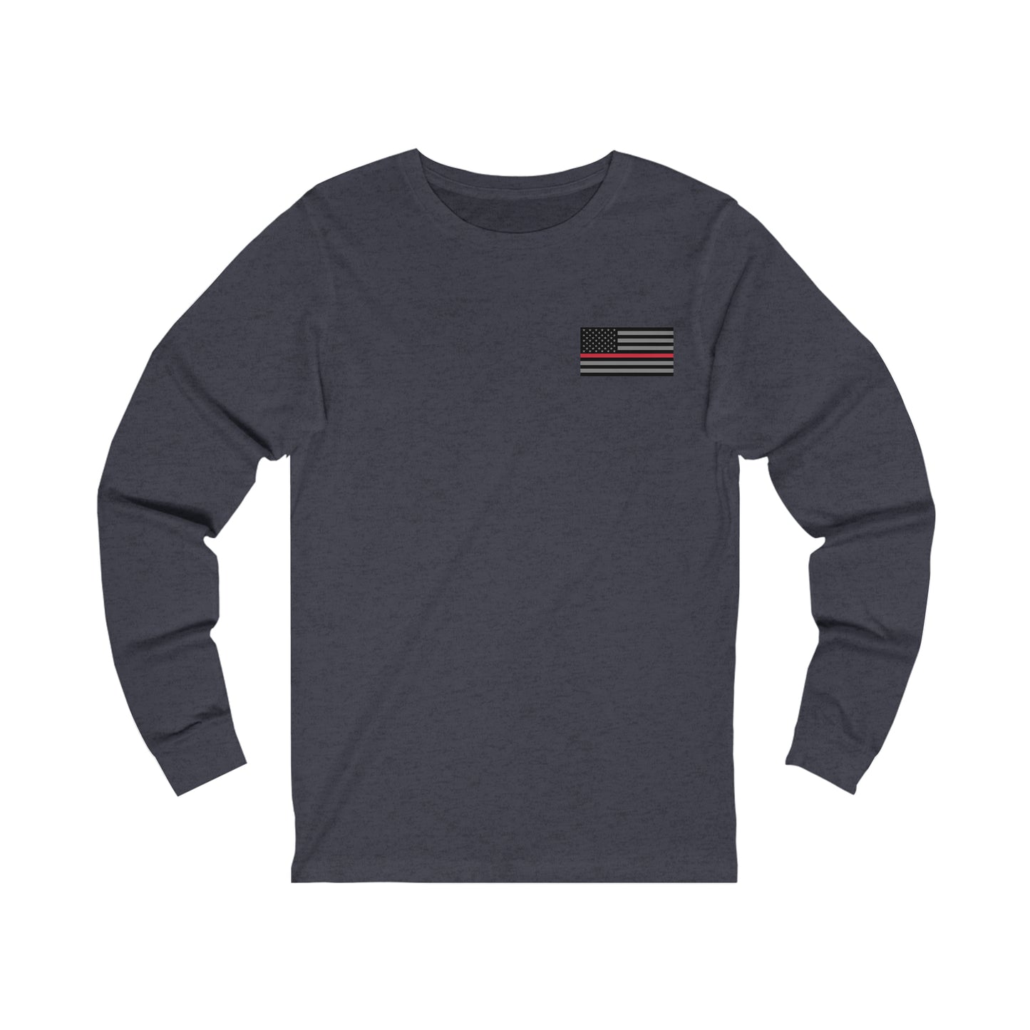 Never Forget Collection (Thin Red Line) - Unisex Jersey Long Sleeve Tee