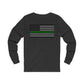 Never Forget Collection (Thin Green Line) - Unisex Jersey Long Sleeve Tee