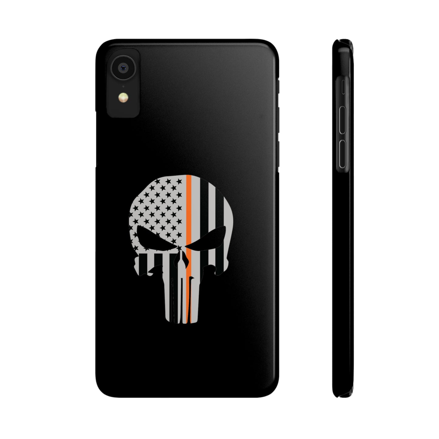 American Punisher Collection (Thin Orange Line) - iPhone Cases