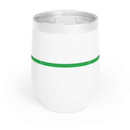 Thin Line Collection (Thin Green Line) - 12oz Insulated Wine Tumbler