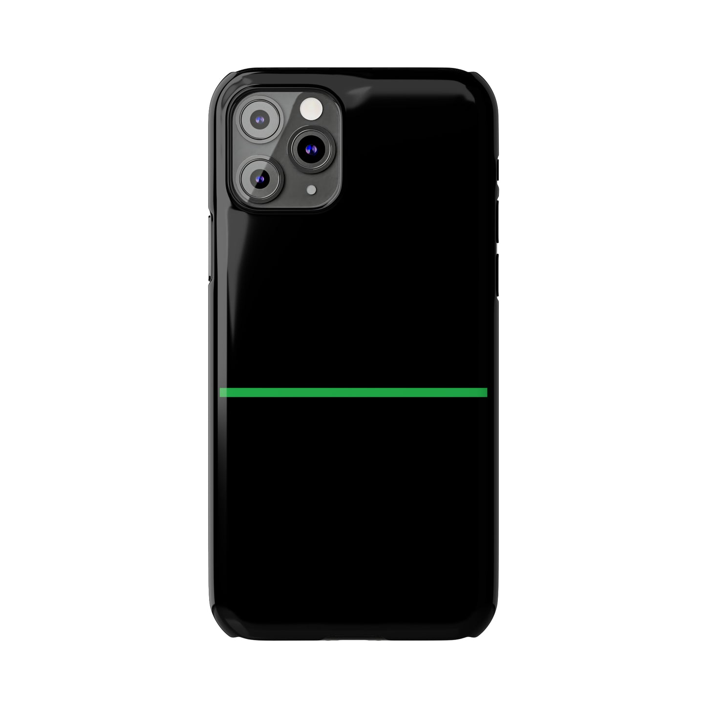 Thin Line Collection (Thin Green Line) - iPhone Cases